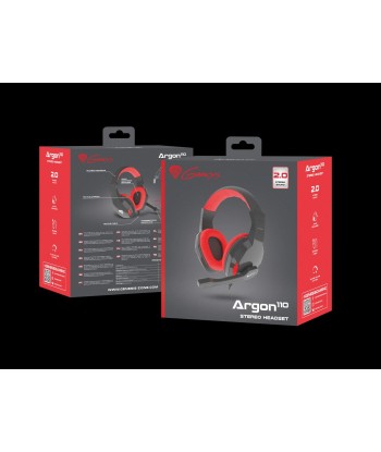Игровая гарнитура Genesis Argon 110 - Черный/Красный