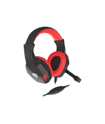 Mänguri peakomplekt GENESIS ARGON 110, On-Ear, Wired, Microphone, Black/Red
