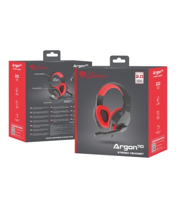 Игровая гарнитура Genesis Argon 110 - Черный/Красный