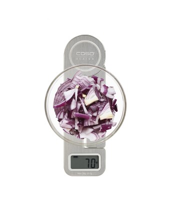 Caso KitchenEcostyle Беспроводные Кухонные Весы - 5 кг, Шкала 1г, ЖК-дисплей, Нержавеющая Сталь