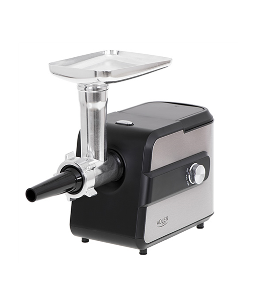Adler Meat mincer with a shredder AD 4813 Silver/Black, 600 W, Number of speeds 2, Throughput (kg/min) 1
