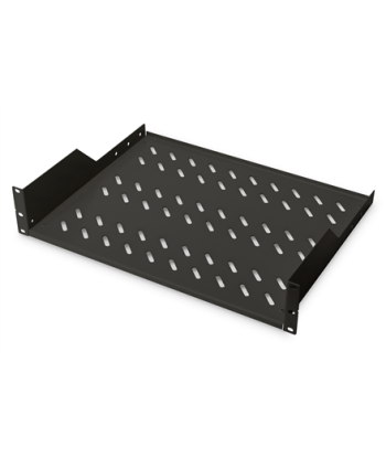 Digitus 2U Fixed Shelf for Racks DN-19 TRAY-2-SW Black