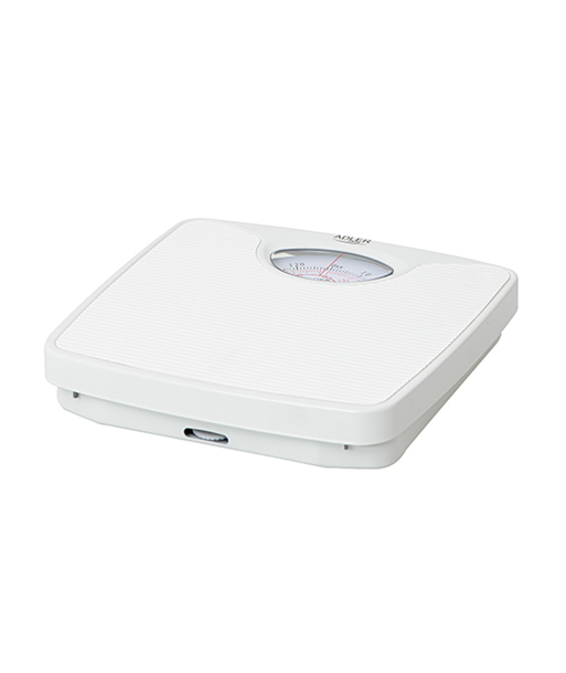 Adler AD 8151w Mechanical Bathroom Scale - 130kg Capacity, White Adler AD 8151w Mechanical Bathroom Scale - 130kg Capacity, White