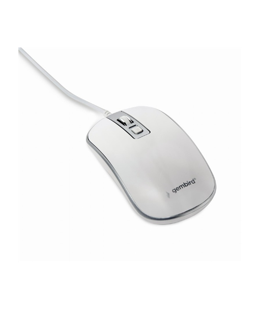 Gembird Optical USB mouse MUS-4B-06-WS White/Silver