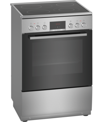 Bosch HKR39A250U Hob type Vitroceramic, Oven type Electric, Stainless steel, Width 60 cm, Electronic ignition, Grilling