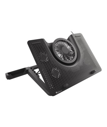 GENESIS OXID 550 Sülearvuti jahutuspad - 15.6-17.3", 5 Ventilaatorit, LED, 1 USB