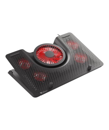 GENESIS OXID 550 Sülearvuti jahutuspad - 15.6-17.3", 5 Ventilaatorit, LED, 1 USB