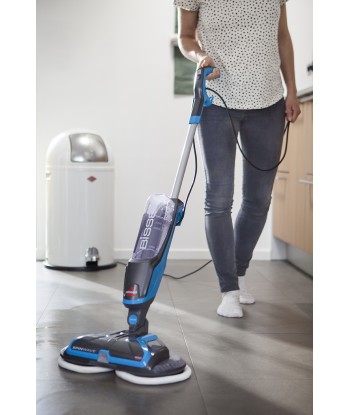 Mop, SpinWave, Corded operating, Washing function, Power 105 W, Blue/Titanium