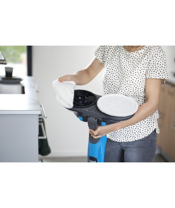 Mop, SpinWave, Corded operating, Washing function, Power 105 W, Blue/Titanium