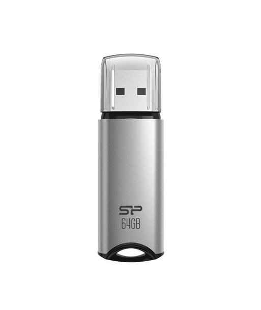 Silicon Power Marvel M02 64GB USB 3.2 Gen 1 Mälupulk - Hõbedane Silicon Power Marvel M02 64GB USB 3.2 Gen 1 Mälupulk - Hõbedane