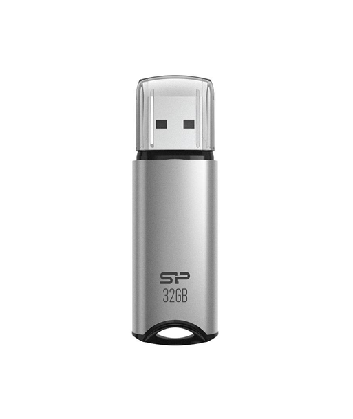 Silicon Power Marvel M02 32GB USB 3.2 Gen 1 Mälupulk - Hõbedane