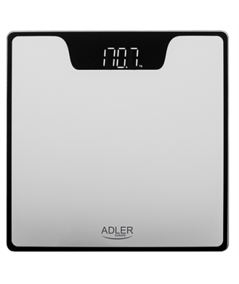 Adler Bathroom Scale AD 8174s - Silver, 180 kg Capacity, 100 g Accuracy