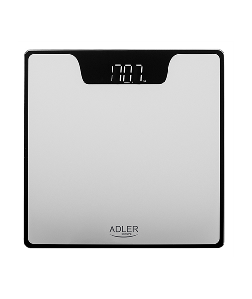 Adler Bathroom Scale AD 8174s - Silver, 180 kg Capacity, 100 g Accuracy