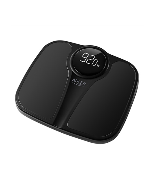 Vannitoakaal Adler AD 8172b Maximum weight (capacity) 180 kg, Accuracy 100 g, Body Mass Index (BMI) measuring, Black