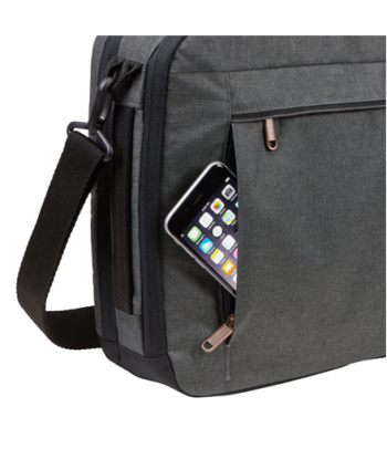 Case Logic Era Hybrid Briefcase Fits up to size 15.6", Obsidian, Shoulder strap, Messenger - Briefcase/Backpack