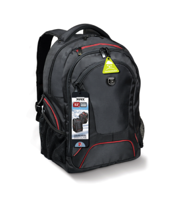Port Designs Courchevel Fits up to size 15.6", Black, Waterproof cover, Shoulder strap, Backpack