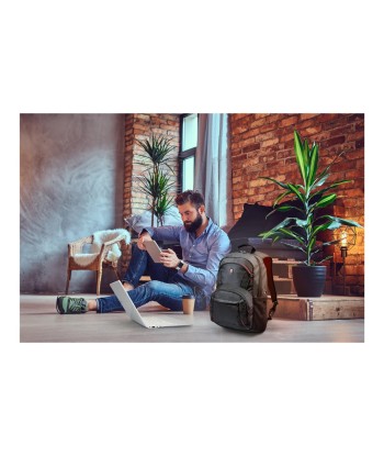 Рюкзак для ноутбука Port Designs Houston Fits up to size 17.3 ", Black, Shoulder strap, 