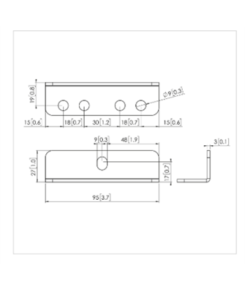 Vogels PFA 9126 Bracket kit for PFB 34xx, Silver