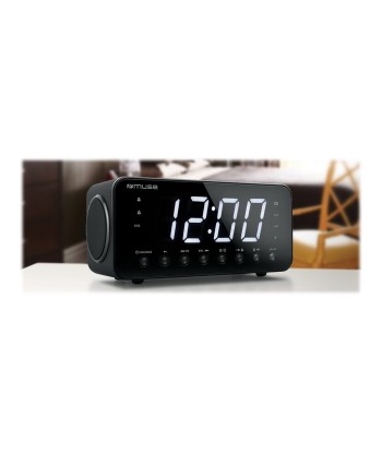 Muse M-192CR Must Kellraadio - 1.8" Valge LED Ekraan