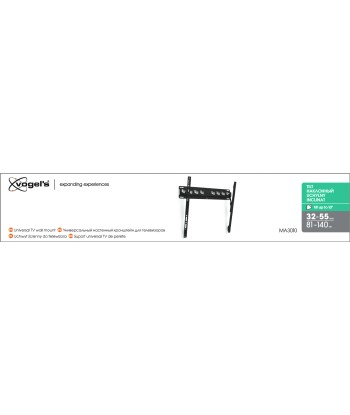 Vogels, Wall mount, MA3010-A1, Tilt, 32-55", Maximum weight (capacity) 40 kg, Black