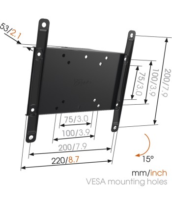 Vogels Wall mount, MA2010-A1 Tilt, Tilt, 26-40 ", Maximum weight (capacity) 30 kg, VESA 100x100, 100x200, 200x100, 200x200 mm