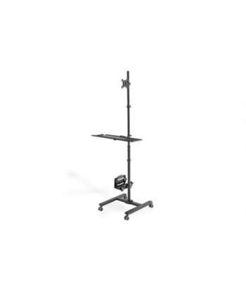 Digitus DA-90374 Mobiilne tööjaam 17-32" Monitori kinnitus & PC hoidik - Must