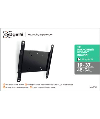 Vogels Wall mount, MA2010-A1 Tilt, Tilt, 26-40 ", Maximum weight (capacity) 30 kg, VESA 100x100, 100x200, 200x100, 200x200 mm