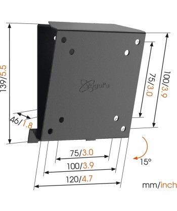 Seinakinnitus Vogels, MA1010-A1, Tilt, 17-26 ", Maximum weight (capacity) 30 kg, VESA 75x75, 100x100 mm, Black
