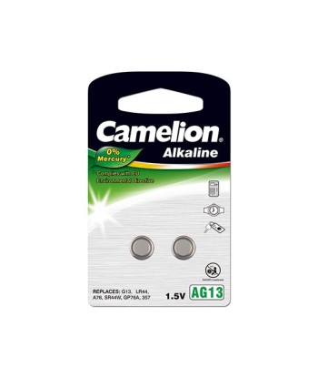 Camelion AG13/LR44/357, Alkaline Buttoncell, 2 pc(s)