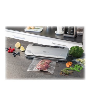 Caso VC 100 Bar Vacuum Sealer - Silver Power 120W with Temperature Control