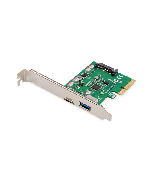 DIGITUS USB-C 3.1 Gen 2 PCIe Карта - Раскройте скорость 10 Гбит/с с USB-A DIGITUS USB-C 3.1 Gen 2 PCIe Карта - Раскройте скорость 10 Гбит/с с USB-A