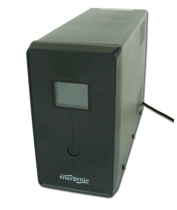 EnerGenie UPS with USB and LCD display, Black 1200 VA, 720 W