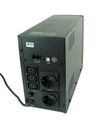 EnerGenie UPS with USB and LCD display, Black 1200 VA, 720 W