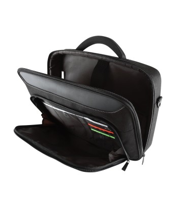 Сумка для ноутбука Targus Clamshell CN418EU Black/Red, Shoulder strap, Briefcase