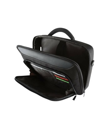 Сумка для ноутбука Targus Clamshell CN418EU Black/Red, Shoulder strap, Briefcase