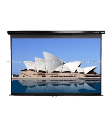 Elite Screens Manual Series M113UWS1 Diagonal 113", 1:1, Viewable screen width (W) 203 cm, Black