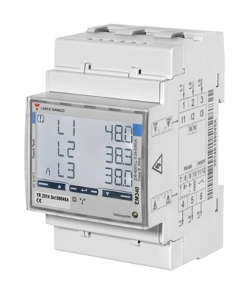 Carlo Gavazzi EM340 Tark Voolumõõtja, 3-Faasiline, 65A, MID Sertifikaat