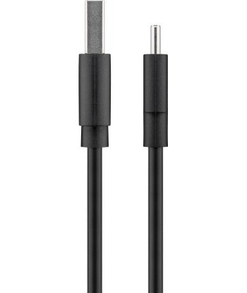 Goobay USB 2.0 Cable, USB-C to USB-A, Black