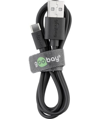Goobay USB 2.0 Cable, USB-C to USB-A, Black