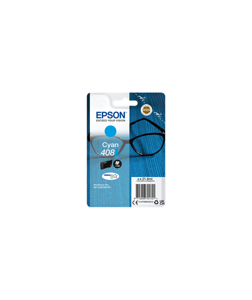 Epson 408L Cyan Ink Cartridge - Genuine DURABrite Ultra Ink for Vibrant Prints Epson 408L Cyan Ink Cartridge - Genuine DURABrite Ultra Ink for Vibrant Prints