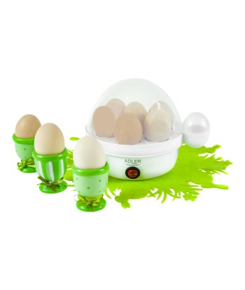 Adler Egg Boiler AD 4459 450 W, White, Eggs capacity 7