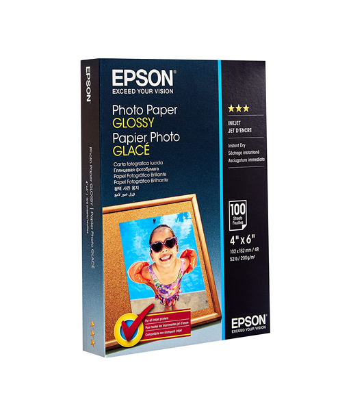 Fotopaber Epson Glossy 10 x 15 cm, 200 g/m² Fotopaber Epson Glossy 10 x 15 cm, 200 g/m²