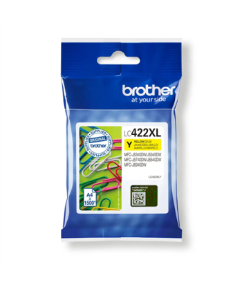 Brother LC422XLY Ink Cartridge, Yellow