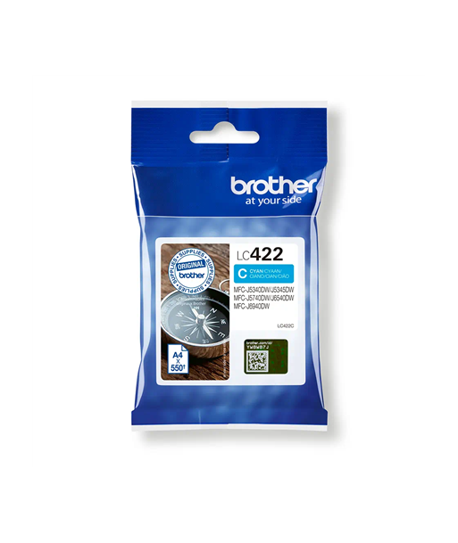 Brother LC422C Ink Cartridge, Cyan