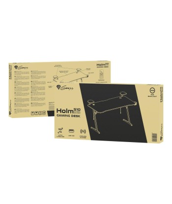 Genesis Holm 510 RGB Gaming Desk - Black