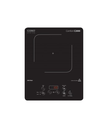 Caso Comfort C2000 Induction Hob - Sleek Black, Single Zone Cooking Perfection