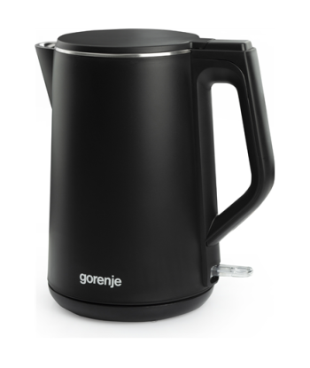 Veekeetja Gorenje K15DWBK Electric, 2200 W, 1.5 L, Stainless steel, 360° rotational base, Black