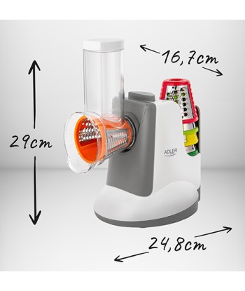 Adler AD 4815 Vegetable Slicer - White/Grey