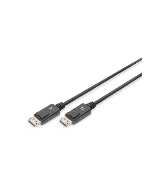 Digitus DisplayPort Kaabel, DP kuni DP, 2m, Must