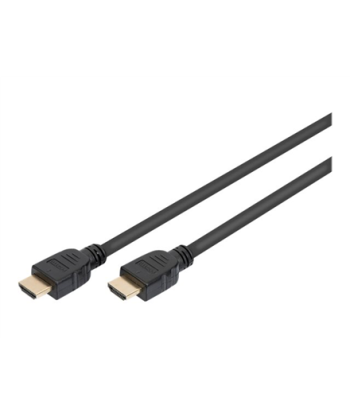 Digitus HDMI кабель 1м, Ultra High Speed с Ethernet - Черный